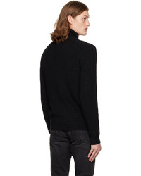 schwarzer Pullover mit einem Reißverschluß von Tom Ford