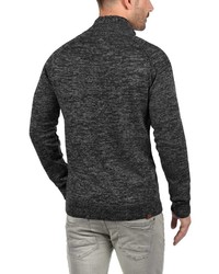 schwarzer Pullover mit einem Reißverschluß von BLEND