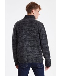 schwarzer Pullover mit einem Reißverschluß von BLEND