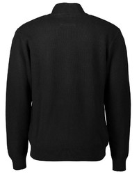 schwarzer Pullover mit einem Reißverschluß von Blue Seven