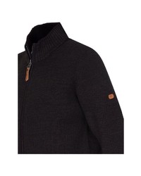 schwarzer Pullover mit einem Reißverschluß von camel active