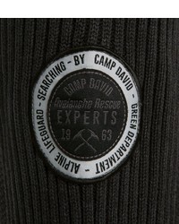 schwarzer Pullover mit einem Reißverschluß von Camp David