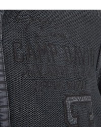 schwarzer Pullover mit einem Reißverschluß von Camp David