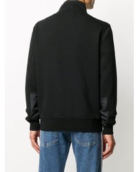 schwarzer Pullover mit einem Reißverschluß von Calvin Klein Jeans