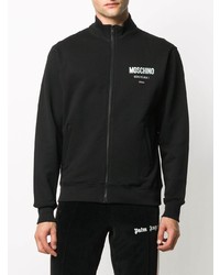 schwarzer Pullover mit einem Reißverschluß von Moschino