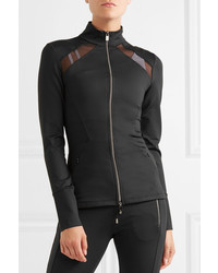 schwarzer Pullover mit einem Reißverschluß von Heroine Sport