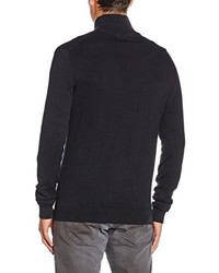 schwarzer Pullover mit einem Reißverschluß von Esprit