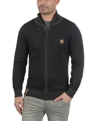 schwarzer Pullover mit einem Reißverschluß von INDICODE