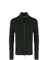 schwarzer Pullover mit einem Reißverschluß von Iris von Arnim