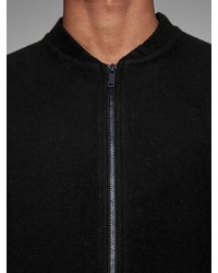 schwarzer Pullover mit einem Reißverschluß von Jack & Jones