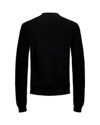 schwarzer Pullover mit einem Reißverschluß von Jack & Jones