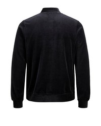 schwarzer Pullover mit einem Reißverschluß von Jack & Jones