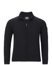 schwarzer Pullover mit einem Reißverschluß von Jan Vanderstorm