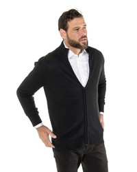 schwarzer Pullover mit einem Reißverschluß von JP1880