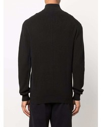 schwarzer Pullover mit einem Reißverschluß von Calvin Klein Jeans