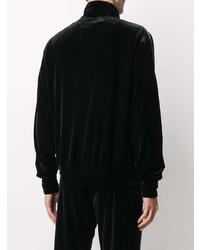 schwarzer Pullover mit einem Reißverschluß von VERSACE JEANS COUTURE
