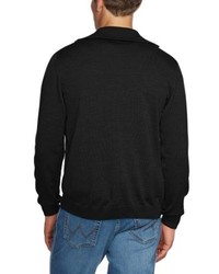 schwarzer Pullover mit einem Reißverschluß von Maerz