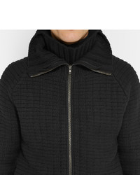 schwarzer Pullover mit einem Reißverschluß von Chalayan