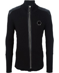 schwarzer Pullover mit einem Reißverschluß von Philipp Plein