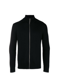 schwarzer Pullover mit einem Reißverschluß von Prada