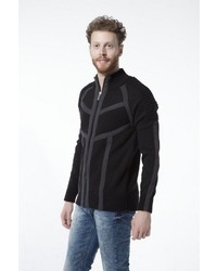 schwarzer Pullover mit einem Reißverschluß von Redbridge