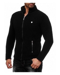 schwarzer Pullover mit einem Reißverschluß von Redbridge