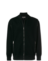 schwarzer Pullover mit einem Reißverschluß von Roberto Cavalli