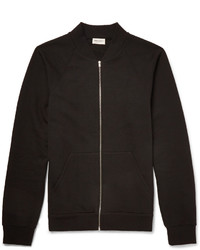 schwarzer Pullover mit einem Reißverschluß von Saint Laurent