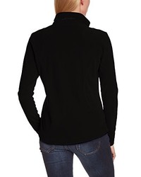 schwarzer Pullover mit einem Reißverschluß von Schöffel