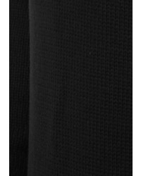 schwarzer Pullover mit einem Reißverschluß von Solid