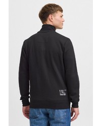 schwarzer Pullover mit einem Reißverschluß von Solid