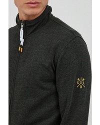 schwarzer Pullover mit einem Reißverschluß von Solid
