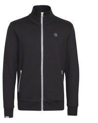 schwarzer Pullover mit einem Reißverschluß von Solid