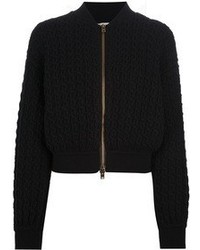 schwarzer Pullover mit einem Reißverschluß von Stella McCartney