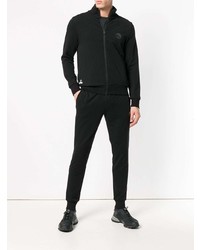 schwarzer Pullover mit einem Reißverschluß von Plein Sport