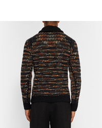 schwarzer Pullover mit einem Reißverschluß von Missoni