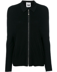 schwarzer Pullover mit einem Reißverschluß von Twin-Set