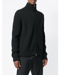 schwarzer Pullover mit einem Reißverschluß von Maison Margiela