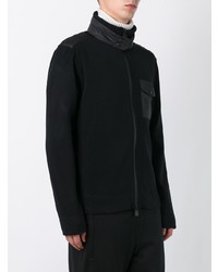 schwarzer Pullover mit einem Reißverschluß von MONCLER GRENOBLE