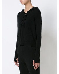schwarzer Pullover mit einem Reißverschluß von Nili Lotan