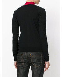 schwarzer Pullover mit einem Reißverschluß von Dsquared2