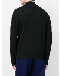 schwarzer Pullover mit einem Reißverschluß von Kenzo