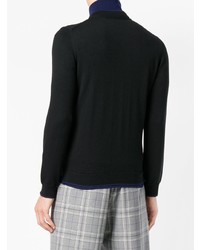 schwarzer Pullover mit einem Reißverschluß von Kenzo
