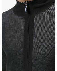 schwarzer Pullover mit einem Reißverschluß von Rrd