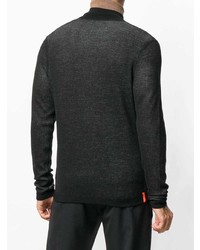 schwarzer Pullover mit einem Reißverschluß von Rrd