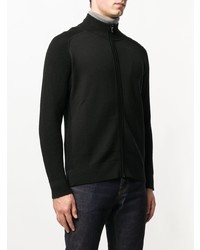 schwarzer Pullover mit einem Reißverschluß von Z Zegna