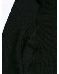 schwarzer Pullover mit einem Rundhalsausschnitt mit geometrischem Muster von Maison Margiela