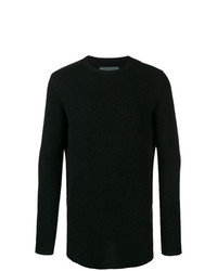 schwarzer Pullover mit einem Rundhalsausschnitt von 10Sei0otto