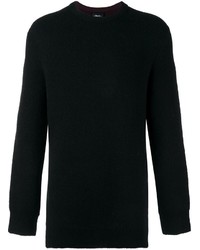 schwarzer Pullover mit einem Rundhalsausschnitt von 3.1 Phillip Lim