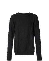 schwarzer Pullover mit einem Rundhalsausschnitt von 424
